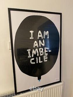 Genuine Banksy! Dismaland I Am An Imbecile Balloon Rare David Shrigley FRAMED