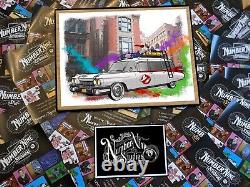 Ghostbusters Ecto 1 Limited Rare Artwork Illustration, limited, signed by artist