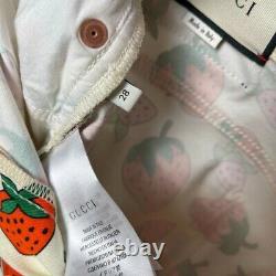 Gucci Strawberry Print Pants Trousers Women's Size 28 Rare Designer Luxury