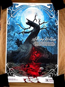 Halloween mondo Fabio Listrani's commission SLEEPY HOLLOW poster xx/35 RARE new