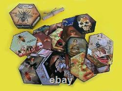 Honey bee art tarot card cards deck tell fortune telling rare vintage oracle set