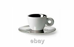 ILLY ART COLLECTION Coffee Set by Anish Kapoor 2 Espresso + 2 Saucers (RARE!)