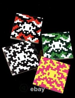 INVADER Set Of 4 Camo Space Station Tiles street art rare banksy Sold Out New