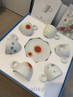 Illy KiKi Smith 6 Espresso Cups Signed and Numbered Art Collection RARE 2012 NEW