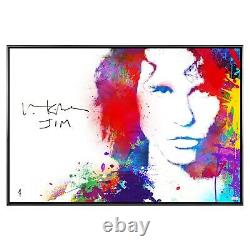JIM MORRISON-GICLEE CANVAS BY FERRARI-VAL KILMER SIGNED-32X22X2-NEWithRARE/OOP