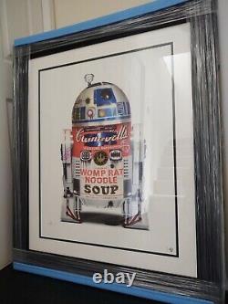 JJ ADAMS'R2D2' LIMITED EDITION PRINT RARE FRAMED with COA NEVER DISPLAYED