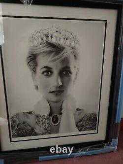 JJ Adams Princess Diana Limited Edition of 95 RARE Framed & COA Sold Out LARGE