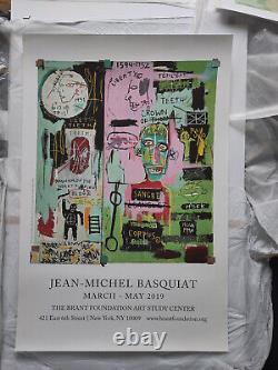 Jean-Michel Basquiat Rare exhibition poster, 2019, 61cm x 91cm