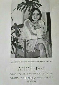 Julie Hall 1964 New York advertising poster by Alice Neel (rare find)