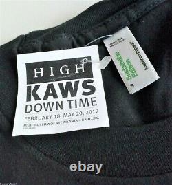 KAWS'Down Time (Keep Moving)' Vintage Exhibition T-Shirt S Silkscreen RARE NEW