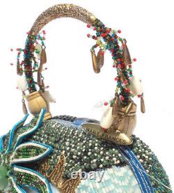 Mary Frances Coconut Grove Handbag New Purse Bag Palm Tree Seahorse Rare USA