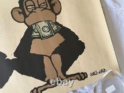 Mau Mau Three Monkeys Signed Art Print Super Rare with full provenance