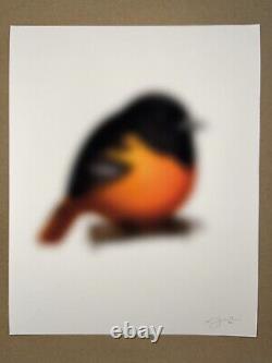 Mike Mitchell Oriole Fat Bird Blurb Blur Chase Variant Print Poster Rare Art