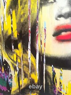 Mr. Brainwash Kate Moss Rare Authentic Lithograph Print Iconic Pop Art Poster