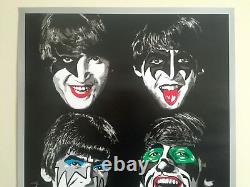 Mr. Brainwash The Beatles As Kiss Rare Authentic Litho Print Pop Art Poster