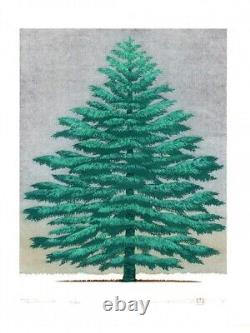 NEW Hajime Namiki Woodblock Print Tree Scene-139 One Tree Rare Japanese Art