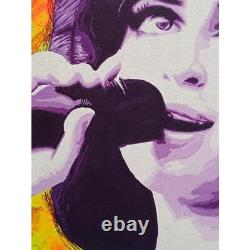 NEW RARE GARY HOGBEN ORIGINAL The Queen of Camden Amy Winehouse acrylic PAINTING