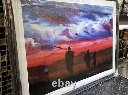 NEW RARE Limited Edition print 48/50'Massai at Sunset' by Jean Ryan