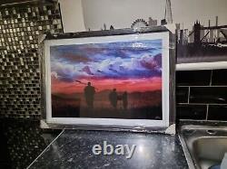 NEW RARE Limited Edition print 48/50'Massai at Sunset' by Jean Ryan