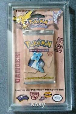 Near-MINT FOSSIL BLISTERS ART LAPRAS Booster Pack Sealed in BOX CASE