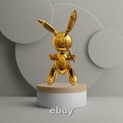 New Gold Metallic Rabbit Balloon Big Massive Sculpture Modern Art Rare Koons