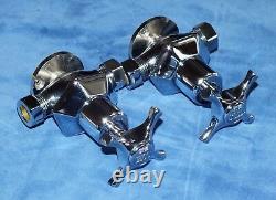 New Rare Boxed HE Rudge & Co Art Deco Quality 1930's Style 3 Hole Basin Tap Set