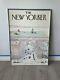 New Yorker Saul Steinberg 1976 Original Print With Framed Rare Nyc Poster