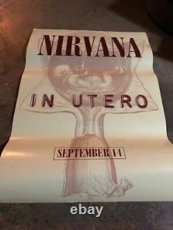 Nirvana In Utero Rare Poster Unreleased Original Art New! Kurt Cobain