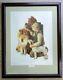 Norman Rockwell Raleigh Travels Rare Hand Signed Collotype Print Custom Framed