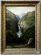 Oil Painting 1880s Rare New Zealand Landscape Illegible Devil's Punchbowl