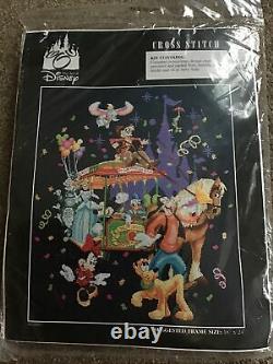 OOP Rare The Art Of Disney 35th Anniversary Cross Stitch Kit