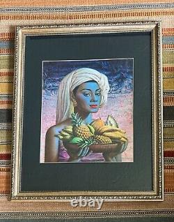 ORIGINAL RARE Tretchikoff Fruits Of Bali 1969 Large Framed Vintage Print