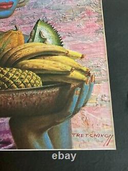 ORIGINAL RARE Tretchikoff Fruits Of Bali 1969 Large Framed Vintage Print