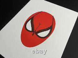 Olly Moss SPIDERBOOBS Letterpress Print Limited Edition Rare