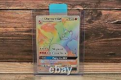 Pokemon Charizard GX Full Art Burning Shadows Secret Rainbow Rare 150/147
