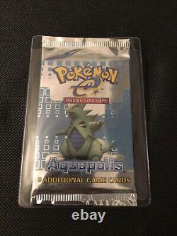 Pokemon e-Reader Aquapolis Tyranitar Art Rare Booster Pack! Factory Sealed