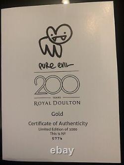 Pure Evil Gold Bunny Royal Doulton Print Signed & Numbered withCOA Very Rare