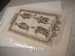 RARE 1793 engraving Print Scott Kings of England Spencer's New History Plate XII