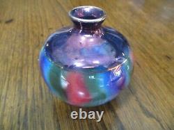 RARE 1/2000 NEW ZEALAND COGSWELL 3tall X 2 3/4 D. ART POTTERY LUSTERWARE-VASE