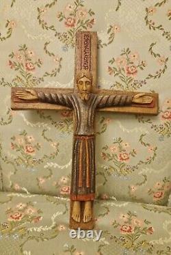 RARE Atelier D'art De Bethléem Cross / Crucifix Made In France