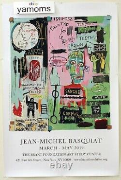 RARE Jean-Michel Basquiat Brant Foundation 2019 Exhibit Poster IN ITALIAN NEW