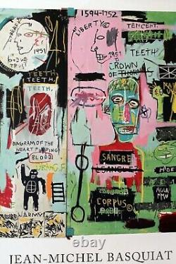 RARE Jean-Michel Basquiat Brant Foundation 2019 Exhibit Poster IN ITALIAN NEW