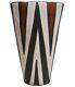Rare Marianne Starck (denmark) For Michael Andersen Tribal Negro Series Cer Vase