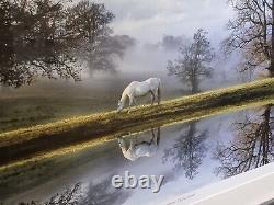 RARE, NEW LARGE Limited Edition print 20/50'White Horse Reflections