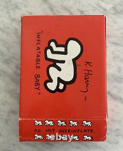 RARE RED BOX vintage Keith Haring Pop Up Inflatable Baby New In Box