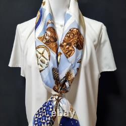 RARE VINTAGE HERMES Silk Scarf Persona Carre 90 by Loic Dubigeon