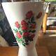 Rare Find Mccoy Vintage Red Roses Vase, 1930s/1940s 9 Tall 5 Top 4