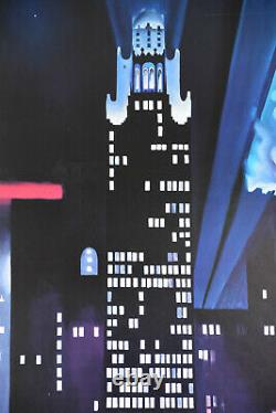 Radiator Building, Night, New York Georgia O'Keeffe National Gallery Poster Rare