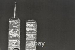Ralf Uicker Twin Towers Printed Photo in Rare Glass Frame