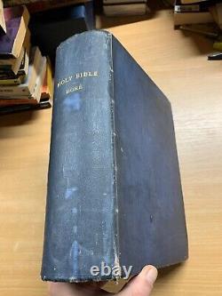 Rare 1897 Holy Bible Gustave Dore Artwork Old & New Testaments Book (ev5)